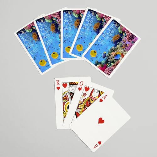Baraja de cartas Póker 52 cartas St. Thomas Islas Vírgenes miniatura 7