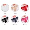 Sunm Boutique 6 Pack Womens Underwear Invisible Seamless Bikini Lace Underwear Half Back Coverage Panties Multicoloured