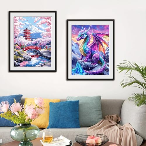 QQFQQF Dragon Diamond Art Kits for Adults 12x16 in,Beginner DIY Painting - image 4