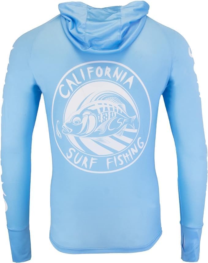 California Surf Fishing (CSF) Performance Hooded Fishing Jersey with UPF 50+4