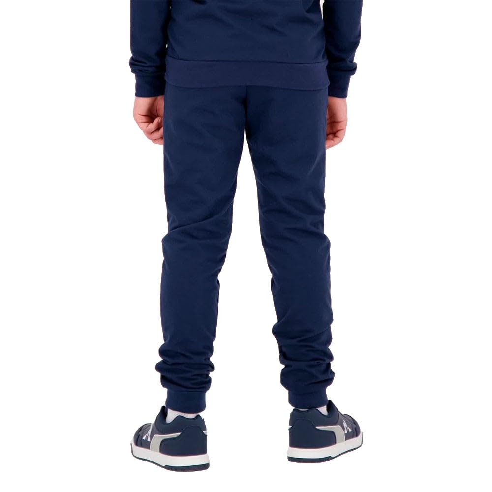 Le Coq Sportif - ESS Slim Pant N°1 Kids - Dwustronne spodnie joggingowe Slim Fit Bawełna Poliester 300gr - Elastyczny pasek z logo Sitodruk - 10 lat - Niebieskie światło