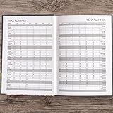 2026 A5 Hardcover Diary, Week to View Planner, Stylish Lilac Floral Design, A5 Size (Pink Floral) - Image 8