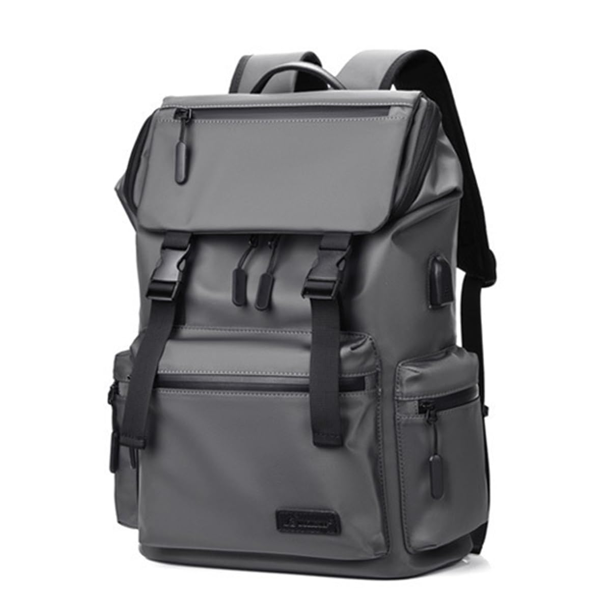 WALKENT Premium 15.6" Laptop Bag 28L, Waterproof, Zipper & Flap Closure, Side & Front Pockets, USB Port, Backpack for Office College Men Women - Mascot Grey (B0CVB5WHVW) Amazon Price History, Amazon Price Tracker