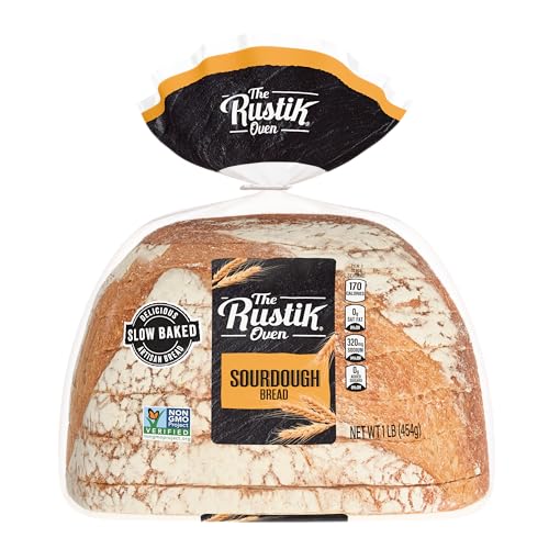 The Rustik Oven Sourdough Bread, Bread Free From Artificial Colors and Flavors, 16 Oz Loaf