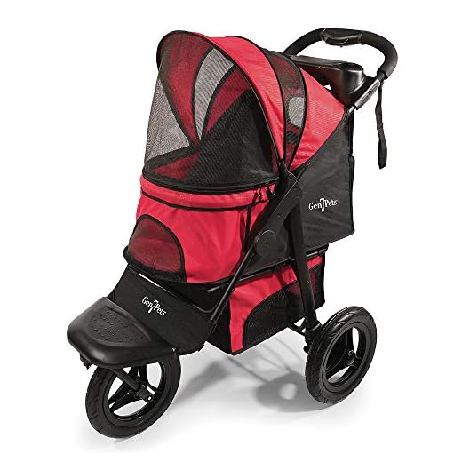 Gen7Pets Jogger Pet Stroller, Red
