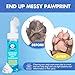 Paw Cleaner for Dogs & Cats,No-Rinse Foaming Dog Paw Cleaner Washer Cleanser,Hypoallergenic & pH-Balanced, 7 fl oz, with Scrubber Brush,Safe for Small, Medium & Large Pet, Puppy Clean Paws