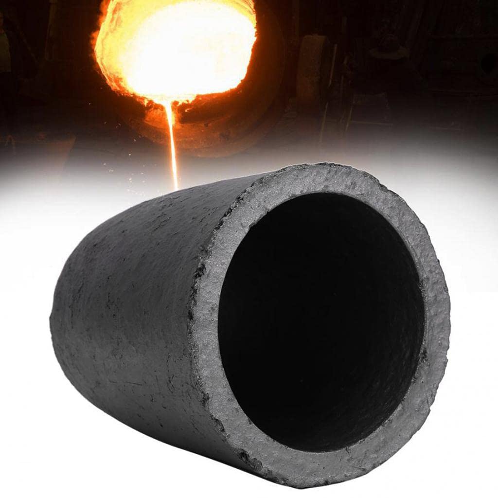 Mini crogiolo in grafite per fusione fusione raffinazione DiaxH 128x145mm, Dia x H 128x145mm