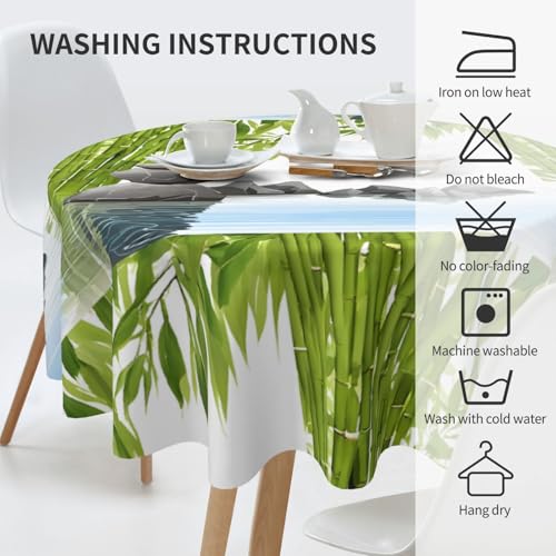 Nappe de table basse ronde lavable pour protéger contre les taches