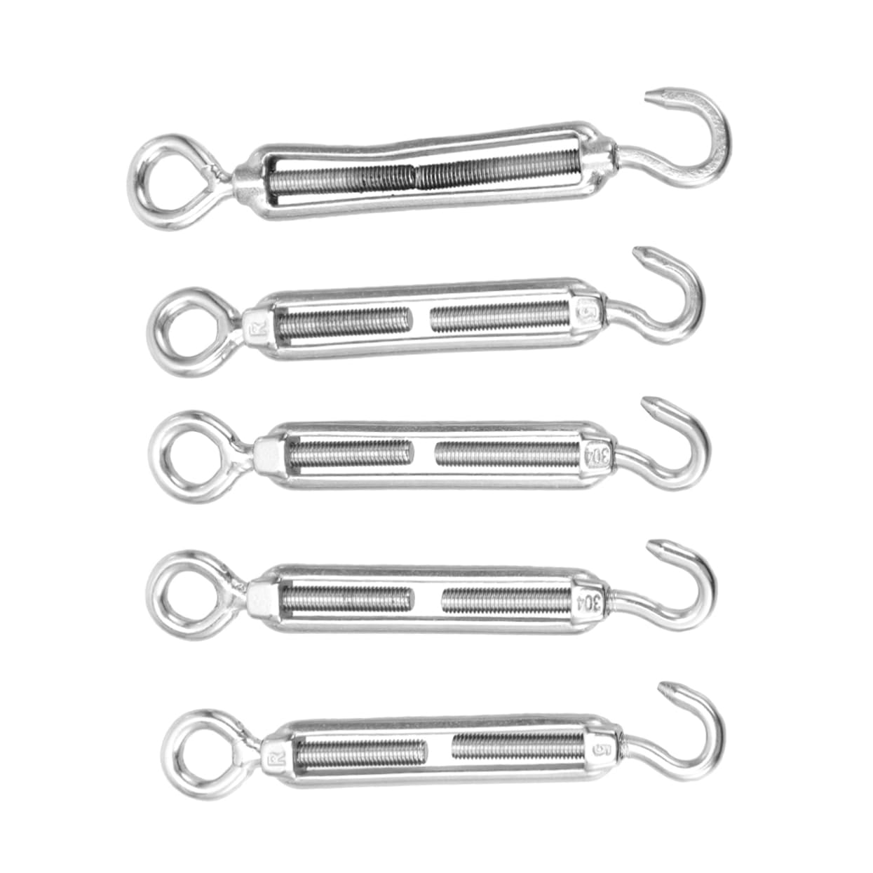 FUNOMOCYA Cable Tightener Tensioner Wire Rope Tensioner Stainless Steel Basket Screw M5 for Easy Use