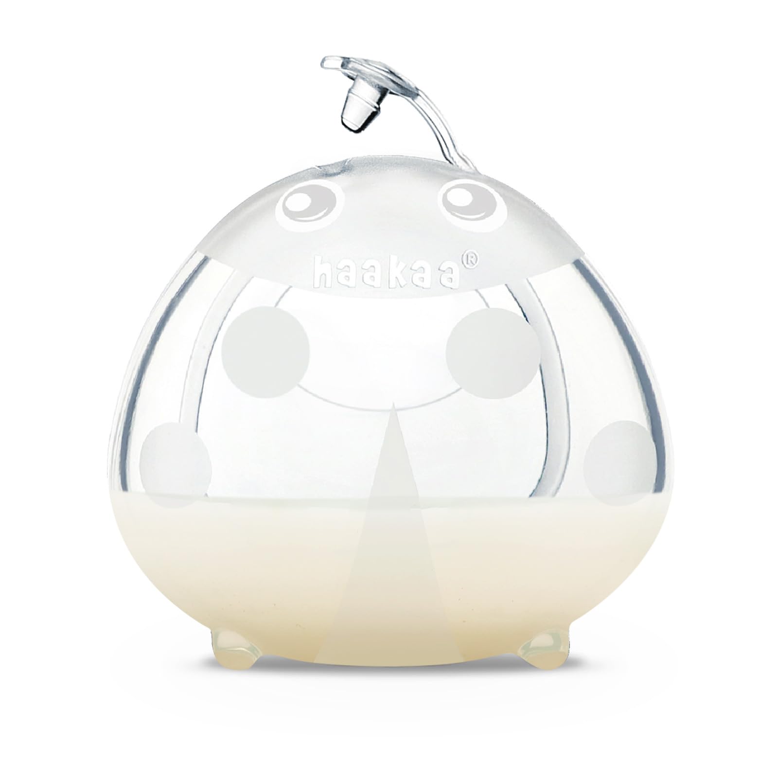 haakaa Ladybug Breastmilk Collector Wearable Breast Shell Nursing Cups Silicone Breast Milk Catcher for Breastfeeding, 2.5oz/75ml, 1pc