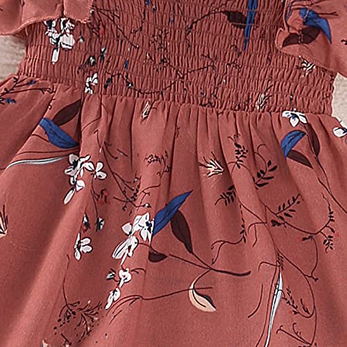 MRAFDGFB Rare Additions Vestido casual para meninas, vestido de verão com gola redonda, sem mangas,