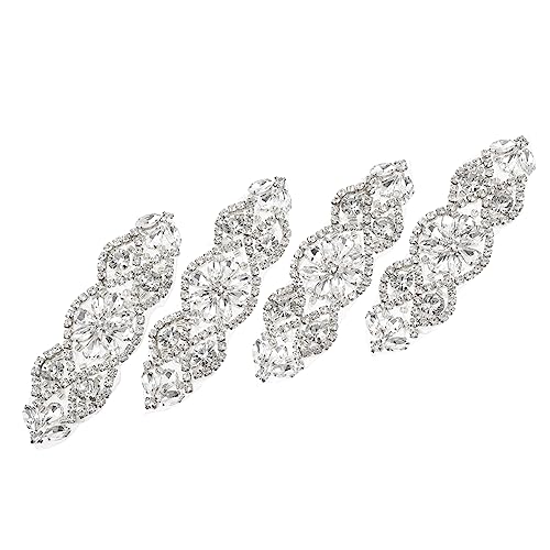 Patch strass ceinture pièce de robe de mariée dorée scintillante