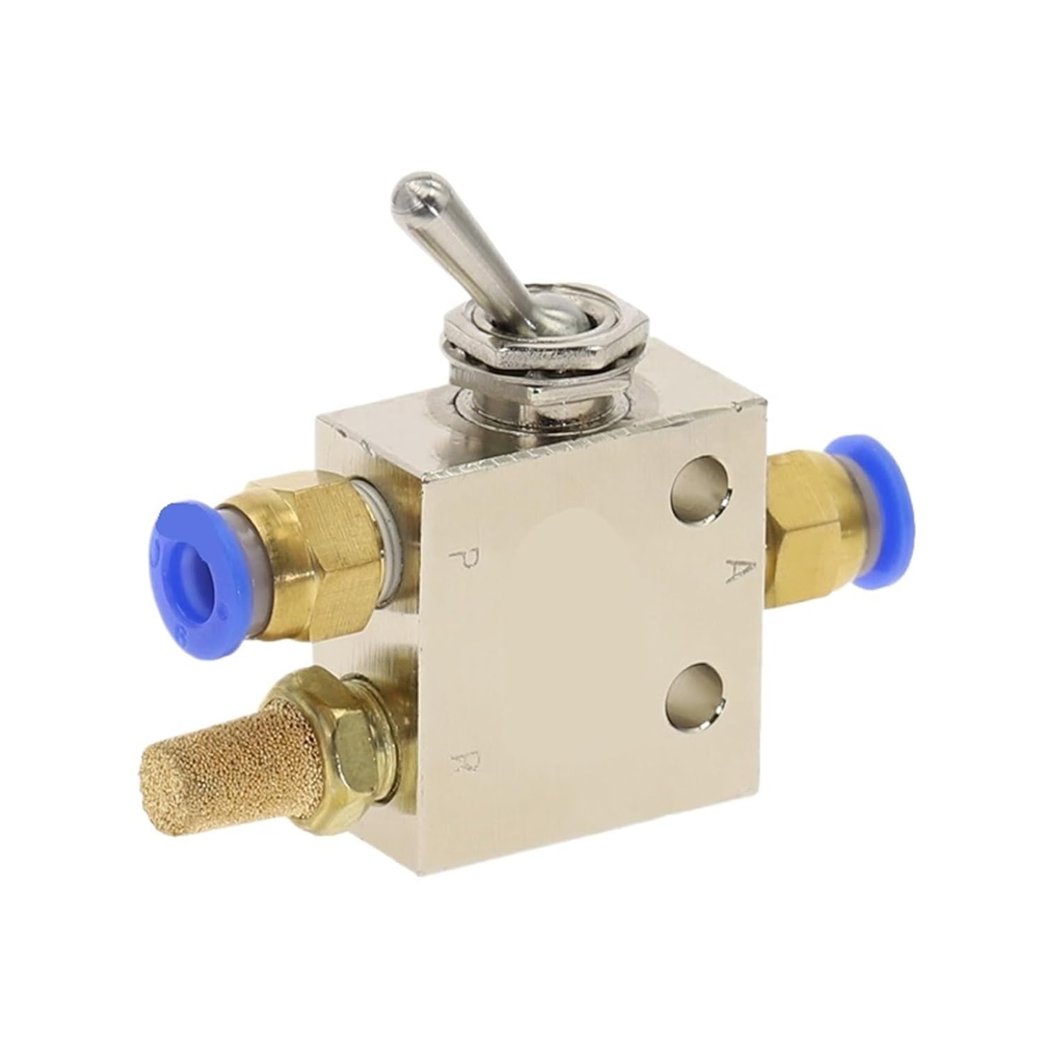 TAC2-31V Pneumatic Switch Valve 1/8"PT Thread 2 Position 3 Way Rectangle Mechanical Air Pneumatic Valve(TAC2-31V-6MM)