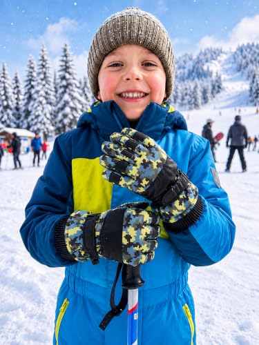Image of SATINIOR 2 Pair Kids Winter Gloves