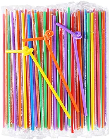 Amazon.com: [Individually Wrapped] 300 Pcs Colorful Flexible Plastic ...