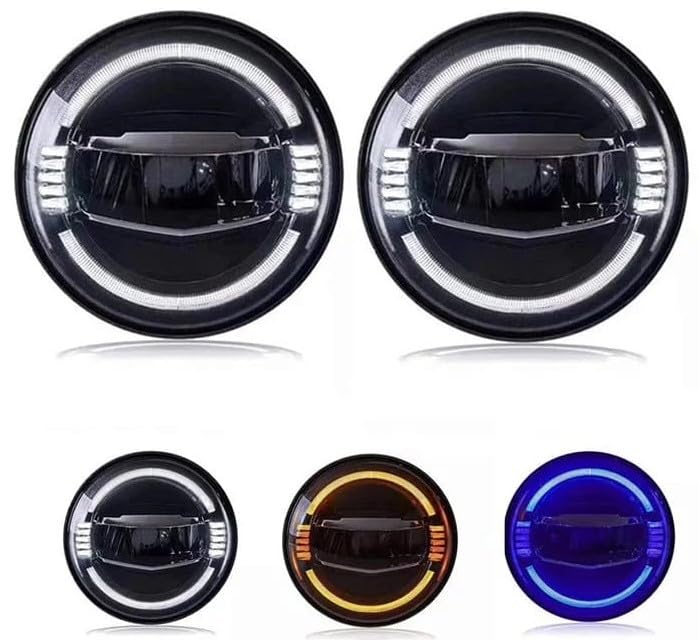 Image of KMH Wrangler Design Head Light For Mahindra Thar (2Nd Gen, Led)