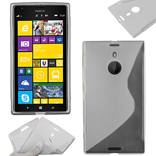 ebestStar - Cover Compatibile con Nokia Lumia 1520 Custodia Protezione S-Line Design Silicone Gel TPU Morbida e Sottile, Trasparente [Apparecchio: 162.8 x 85.4 x 8.7mm, 6.0'']