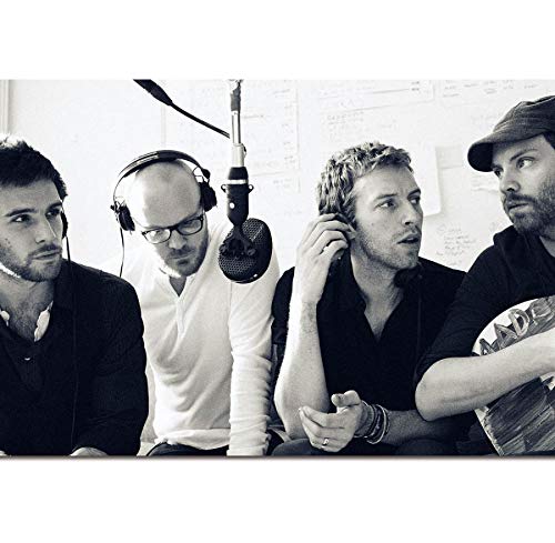 JCYMC Cuadro En Lienzo Coldplay Rock Music Band Poster Print Wall Art Home Decor Kx62Wa 40X60Cm Sin...