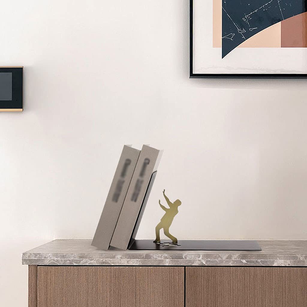 HASMI Schreibtisch deko Modern minimalistischer kreativer Abstrakter Charakter-Metall-Buch-Buchungsraum-Dekoration weiche Outfit-Büro-Desktop-Möbel Decoración del hogar