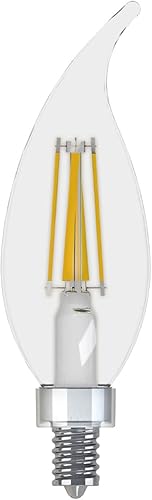 Miniatura 2 de GE Bombillas LED, 40 W Eqv, blanco suave, bombillas transparentes decorativas, base pequeña (paquete de 12)