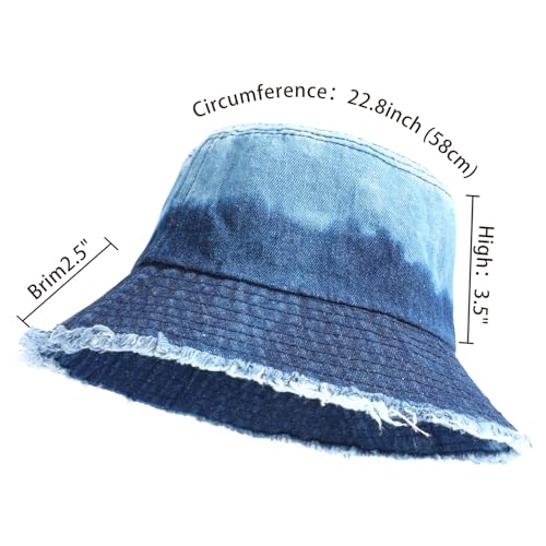 Sombrero Bucket de mezclilla para verano miniatura 4