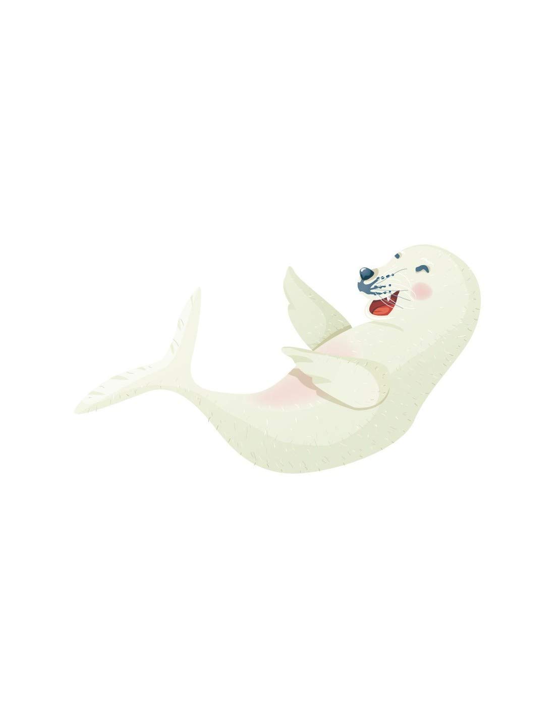 Sticker Polaire Phoque Rieur idéal pour décorer la chambre d'enfant moderne