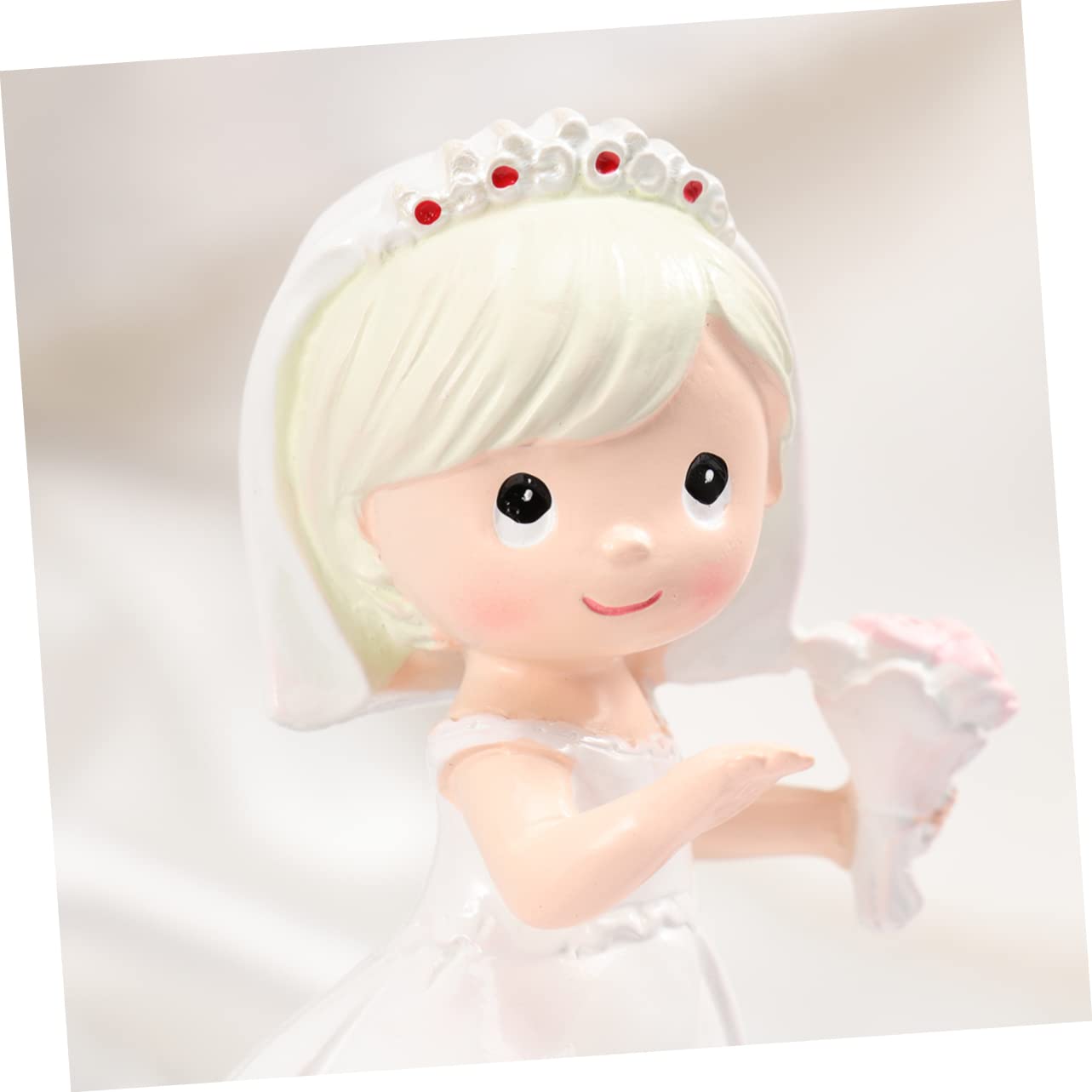 Abaodam Lot De 2 Figurines De Gâteau De Mariage en Résine Décorations pour Mariés Et Mariées Lot De 2 Pièces