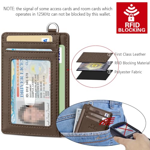 Image of FurArt Slim Minimalist Wallet RFID Credit Card Holder for Men | slim minimalist compact rfid id window thin