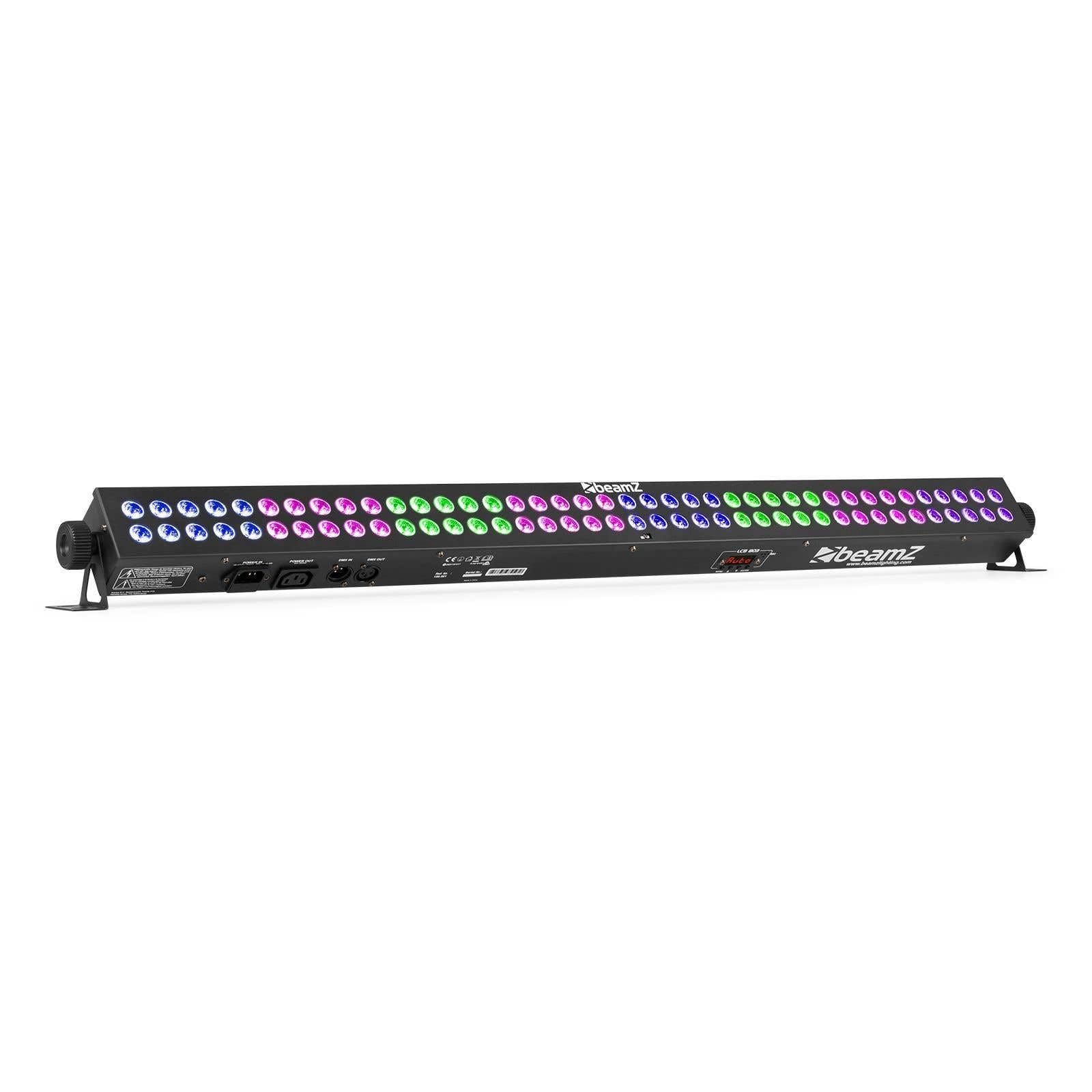 BeamZ LCB803 Wallwasher, Bühnenbeleuchtung, Lichteffekt RGB LED Bar mit 80 3 Watt LEDs in 8 Sektionen
