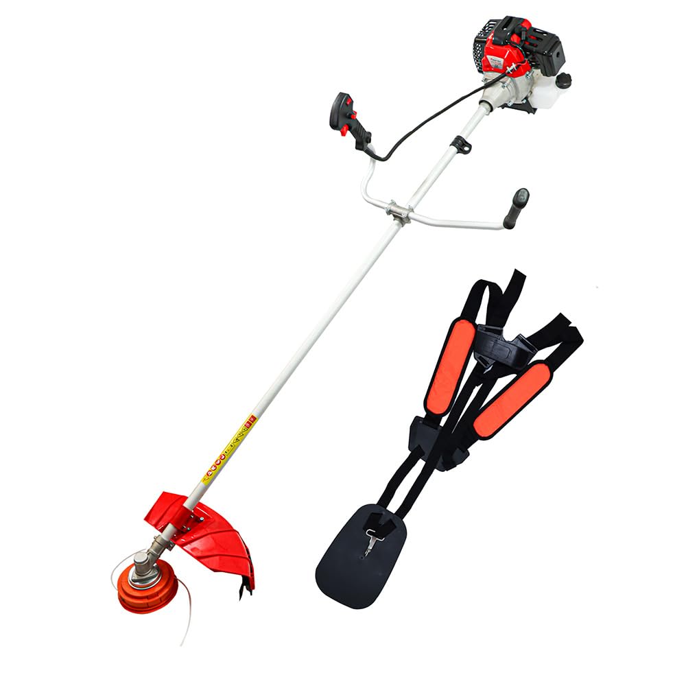 Vertex VKS52 Kosa Spalinowa, 52 cm³, 3 KM, Szerokość Cięcia 44 cm, z Głowicą Półautomatyczną, Trójzębem i Szelkami, Zbiornik 1,2l, Zestaw Akcesoriów