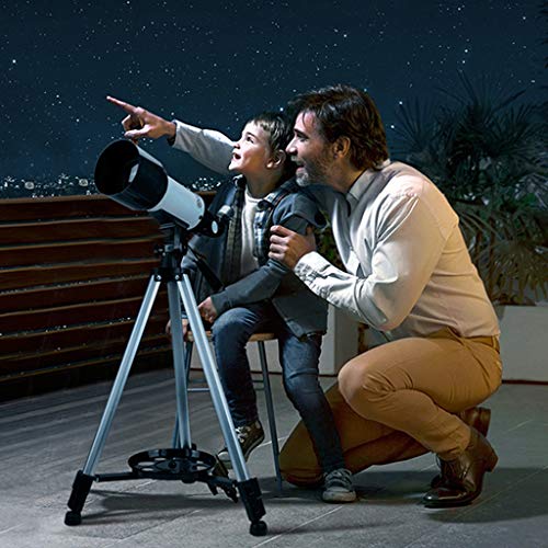 Telescopio refractor 70mm con trípode ajustable y mochila miniatura 3