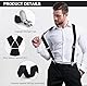 SWKJ Hosenträger Herren, X-Form, mit starken Metall-Clips, robuste Hosenträger, Einstellbar und Elastische Einheitsgröße für Damen und Herren