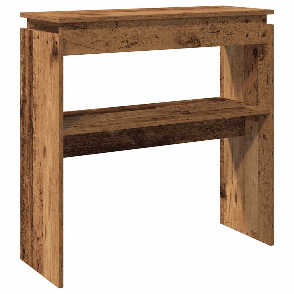 vidaXL Table Console Table Console Vieux Bois, 80 x 30 x 80 cm