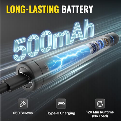 Image of WORKPRO 20-in-1 Mini Electric Screwdriver with Magnetizer & S2 Steel Bits, 3.6V Rechargeable Precision Screwdriver Set for Electronics, Phone, Camera, Laptop & Watch
