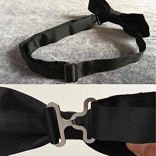 50 Set 3/4" Bow Tie Hardware Sets Adjustable Ss Necktie Hook Bow Tie Or Cravat Clips Fastenings Fasteners To Make Adjustable Ss On Bow Ties/Neckties (White) #TOP1