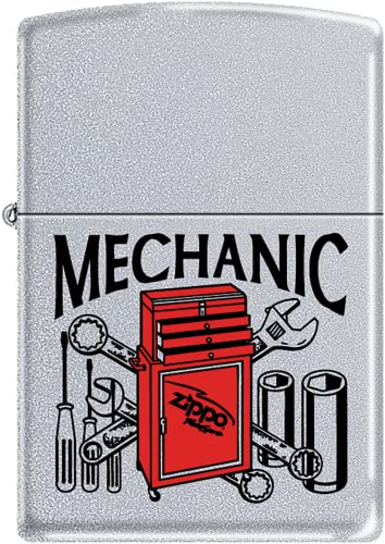 Encendedor Zippo Mecánico Satin Chrome miniatura 1