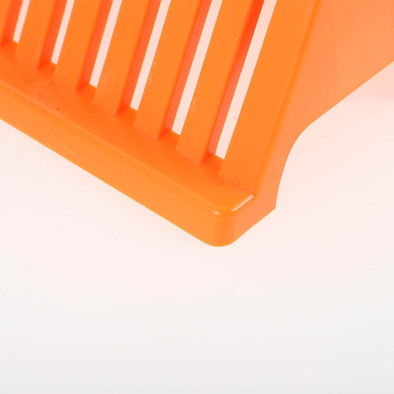 2pcs Plastic Laboratory Microscope Slides Holder and Staining Rack, Orange Microscope Slide Storage Stand for Experiment Samples and Lab Use