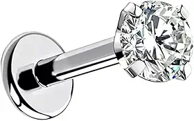 Piercing Ponto de Luz em Aço Cirúrgico 316L – Dourado ou Prateado – Delicado e Clássico