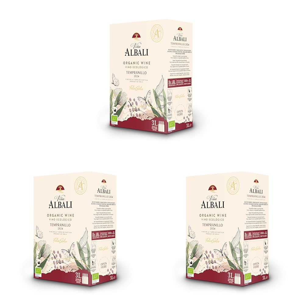 Felix Solis Vina Albali BIB Bio Eco Tinto Tempranillo trocken (1 x 3 l) (Packung mit 3)