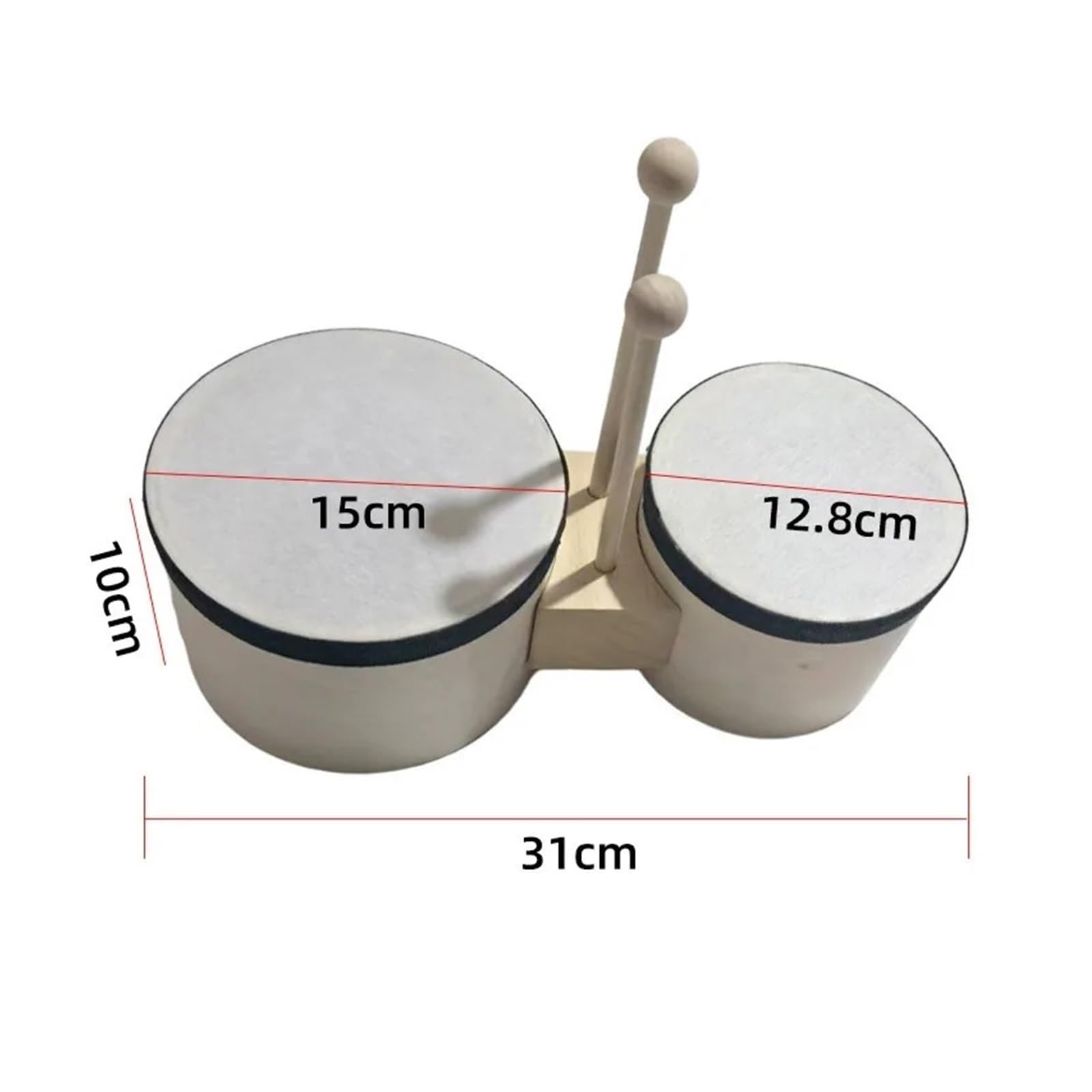 Bongos Bongos profesionales 5, 6 pulgadas, tambor combinado portátil, Bongo de madera, percusión pandereta rendimiento