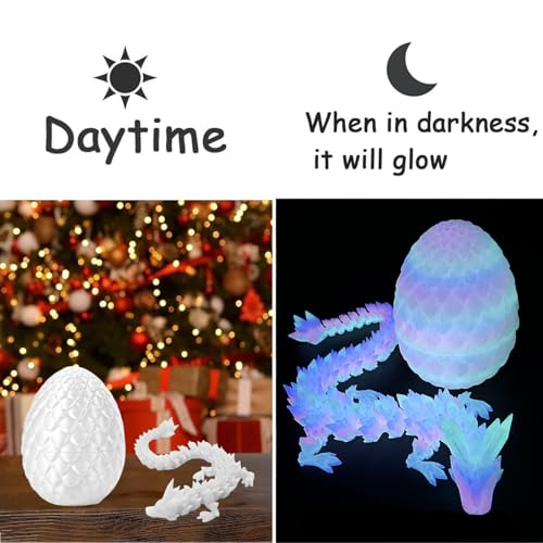 YEWCEP Drachenei, 3D Drache, Beweglicher Überraschungsdrache Im Ei, Drachen Spielzeug, Erwachsene Kinder Geschenke