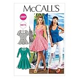 McCall Pattern Company M6754 Misses' Tops and Dresses Sewing Template, Size Y (XSM-SML-MED)
