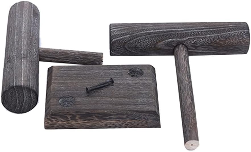 Distressed Vintage Bracelets Watches Rope Hair Tie Storage Rack, Light Wooden Display For Exhibition