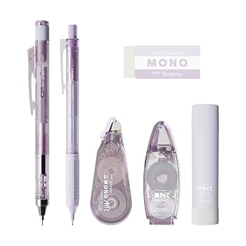 文房具セット バラ売り可能 Amazon | トンボ鉛筆 MONO × PiT 文房具セット パステルグラス