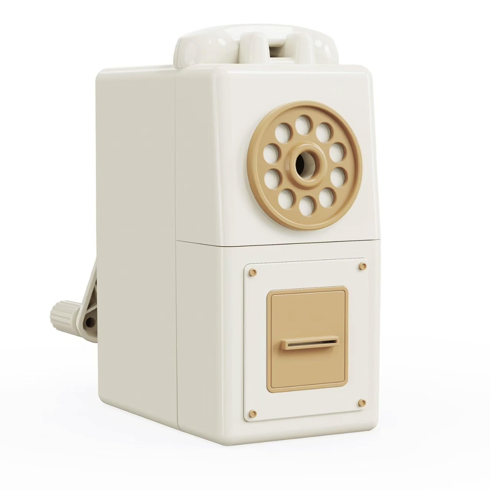 Temperamatite Manuale per impieghi gravosi con Lama a Spirale per temperare Rapidamente matite Colorate da 6 a 12 mm (Bianco)