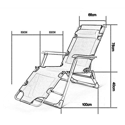 Chaises longues pliantes de jardin extérieur multi-positions couleur rouge