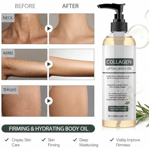 Aceite corporal levantador de colágeno antienvejecimiento y tonificante para flacidez corporal 2