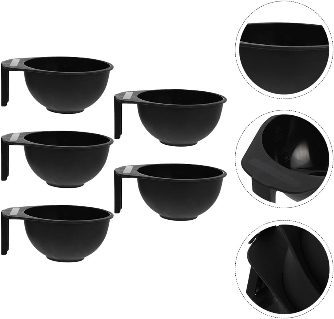 SMASOLO 10pcs Hair Dye Mixing Bowls Washable and Reusable Hair for Salon and Home Use and Easy to Clean