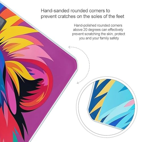 Báscula Digital Colorful Lion para Baño con Plataforma Amplia miniatura 4