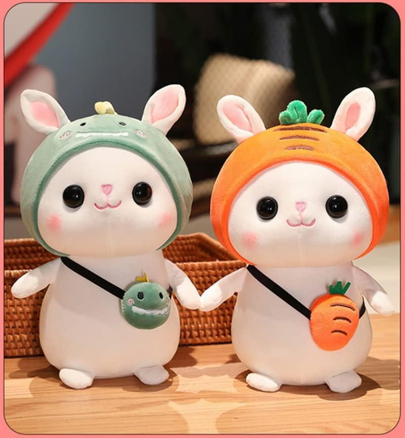 Miniatura 7 de JOSON Lindo conejo de Pascua, conejo de peluche suave, regalo de cumpleaños para niños (dinosaurio de 12 pulgadas)